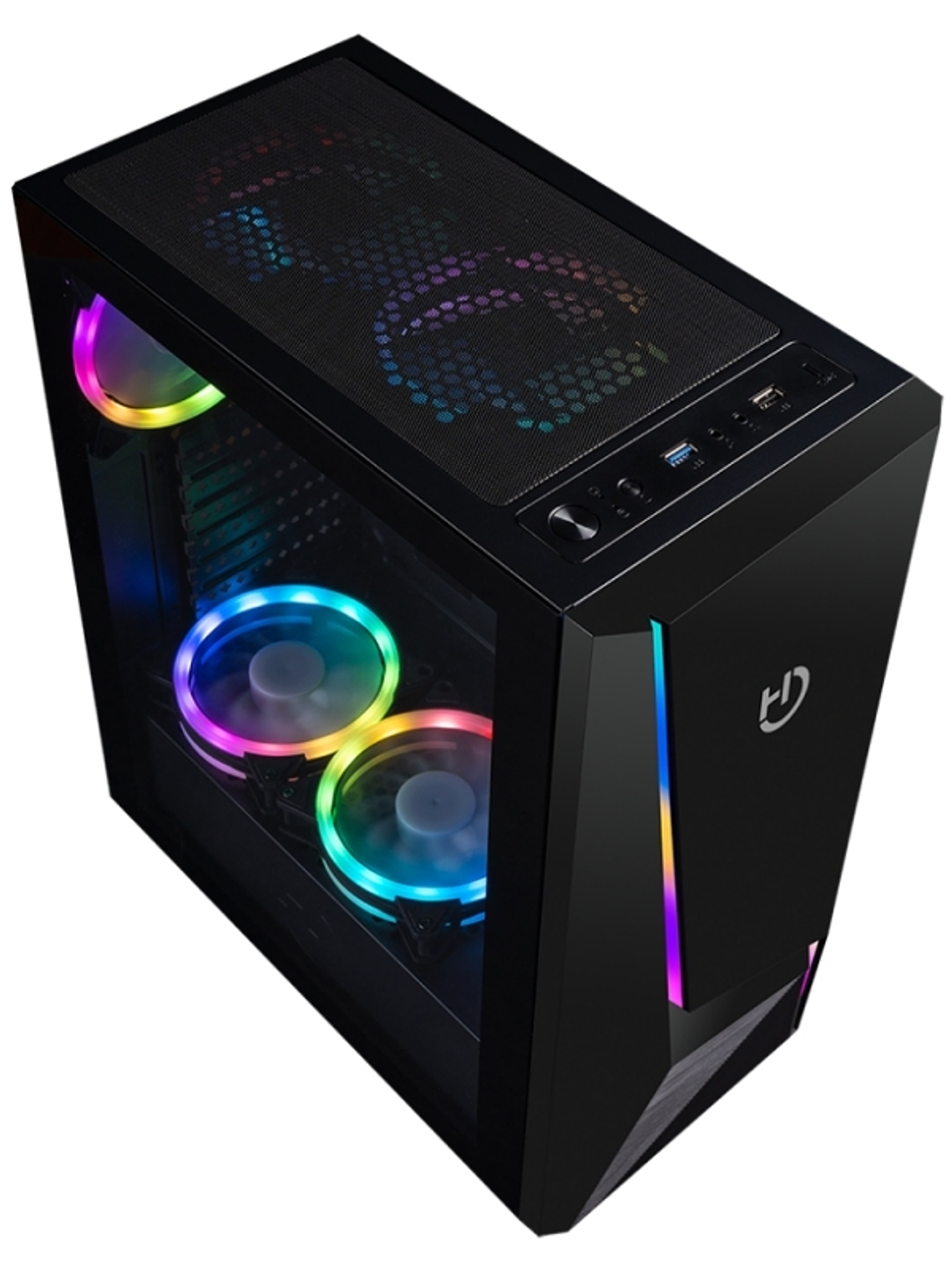 Hiditec Semitorre V20 PRO ARGB CRISTAL TEMPLADO 3