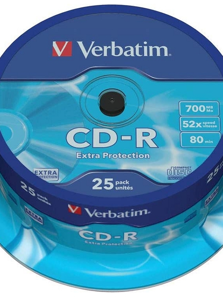 Verbatim CD-R 700MB 52x Tarrina 25Uds 1