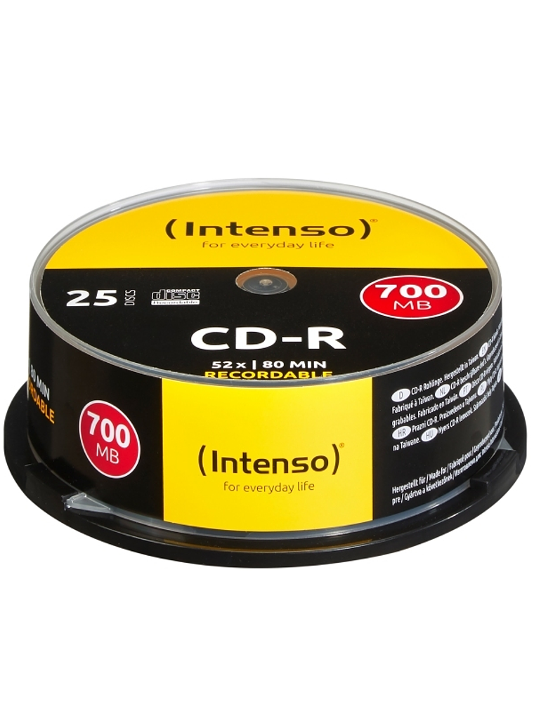 Intenso CD-R 700MB/80min tubo 25 unidades 1