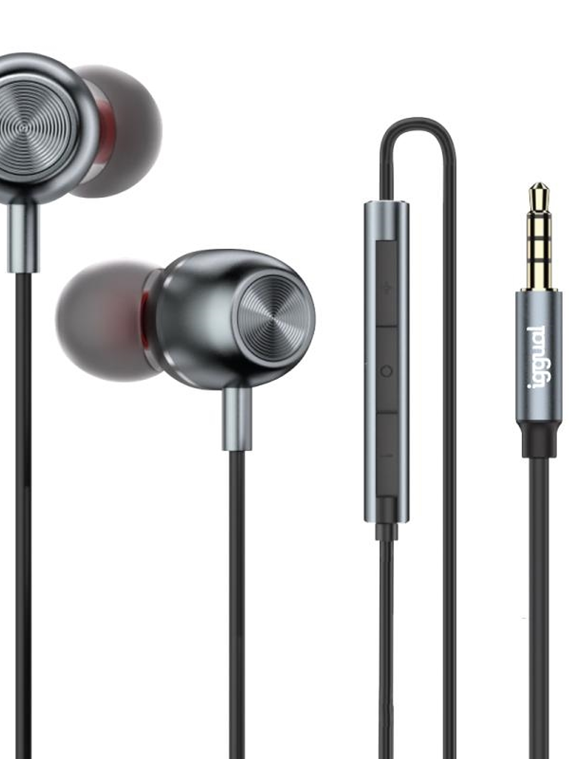 iggual Auriculares con micro intrauditivos Jack3,5 1