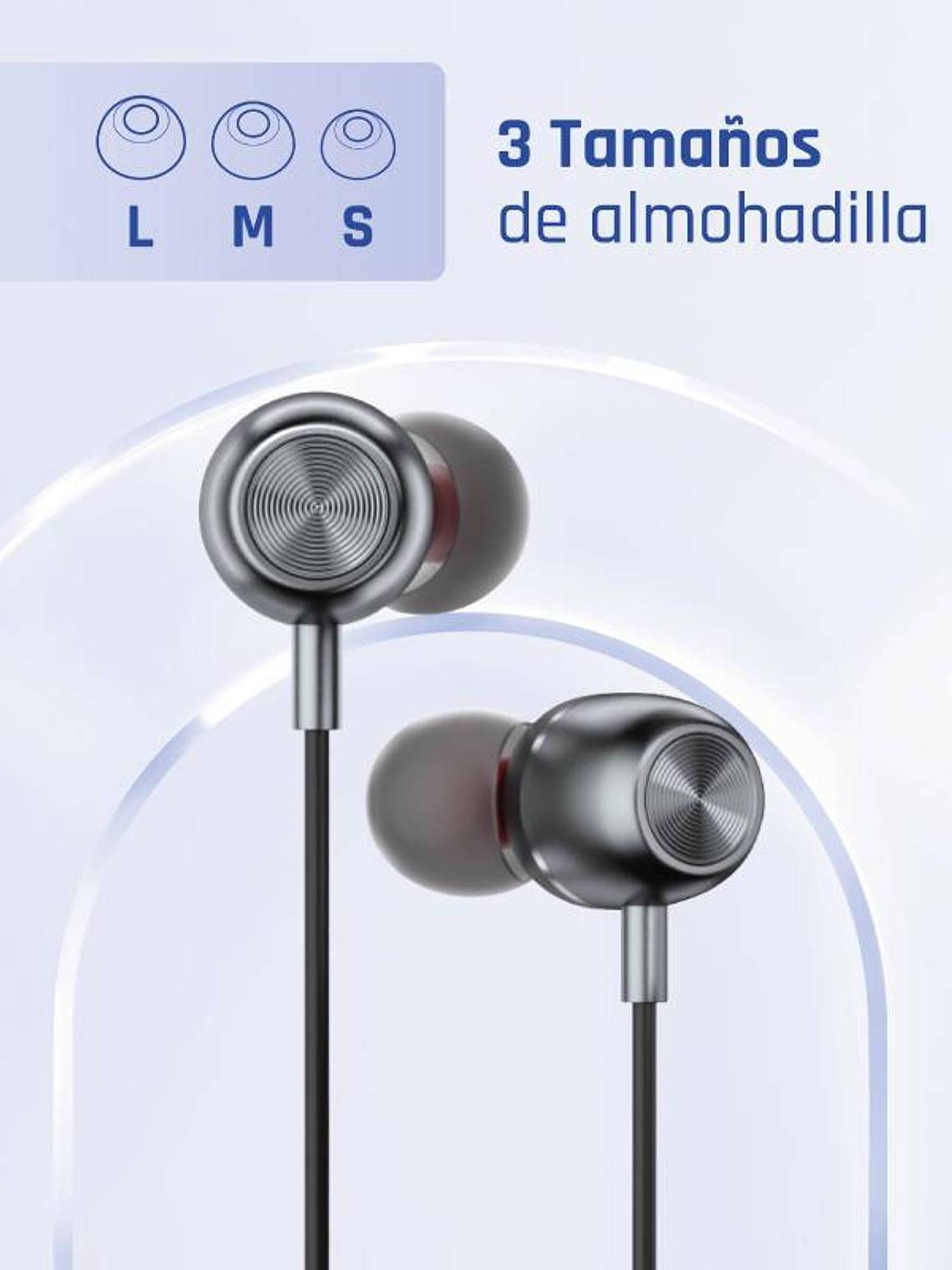 iggual Auriculares con micro intrauditivos Jack3,5 3