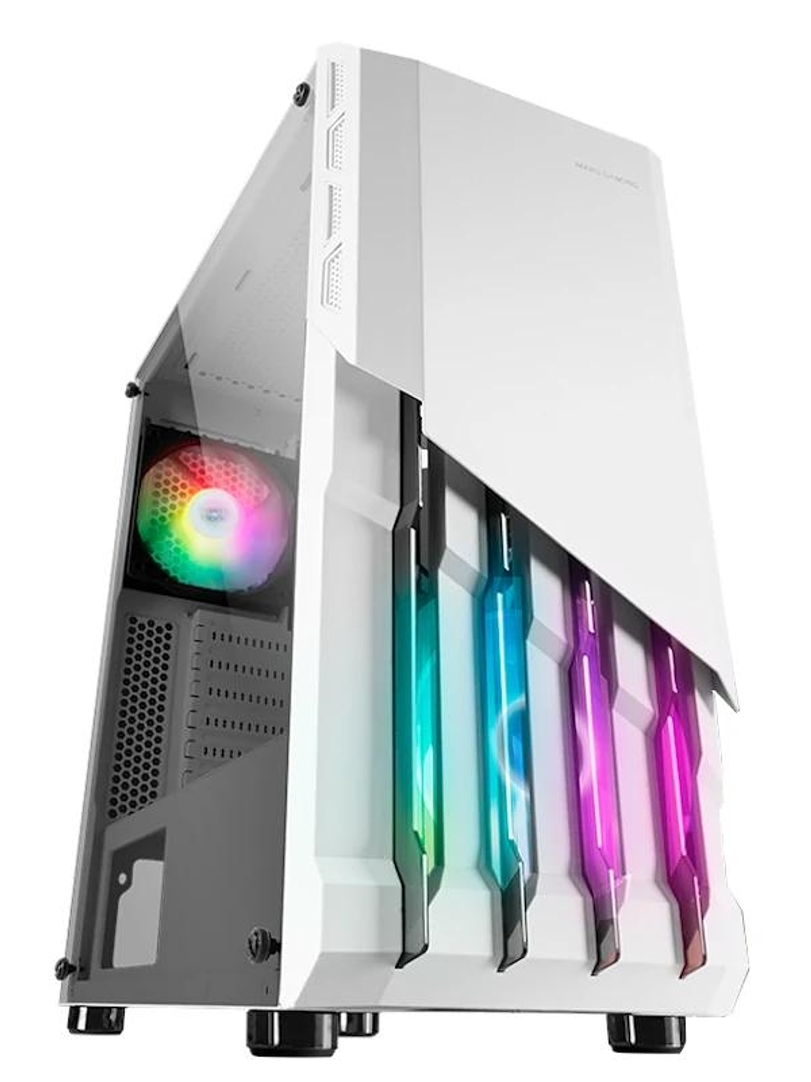 MARS GAMING Semitorre MC-X2 ATX METAL FRONT WHITE 1