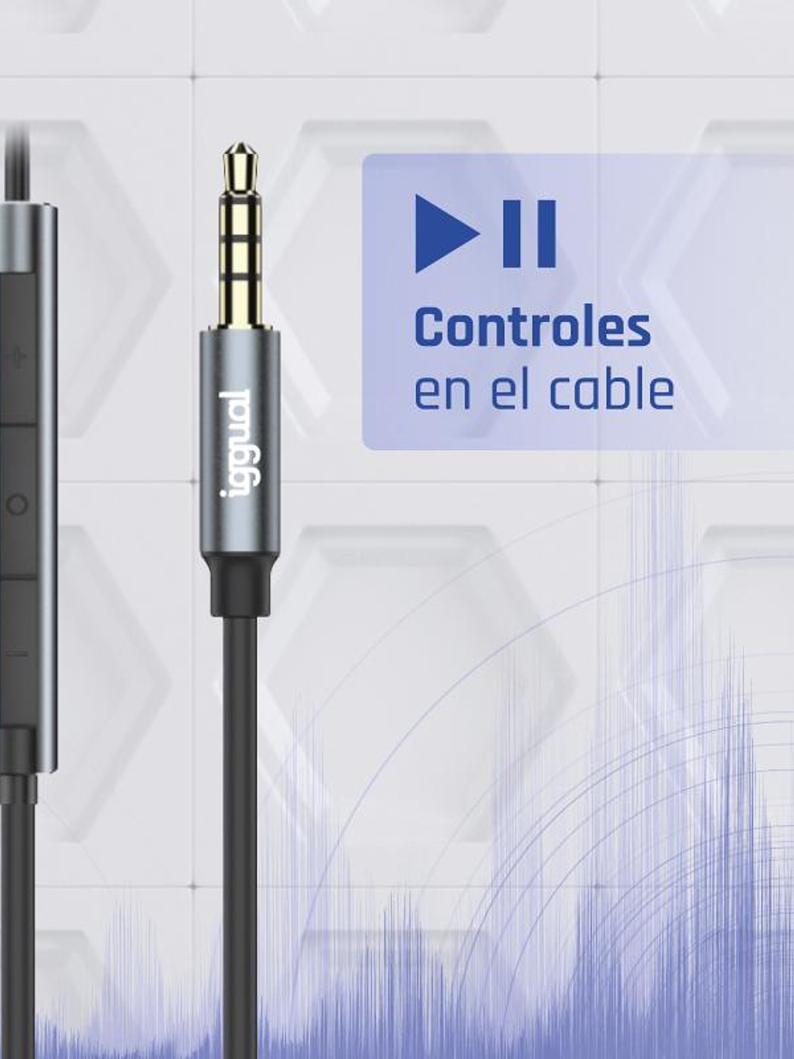 iggual Auriculares con micro intrauditivos Jack3,5 4