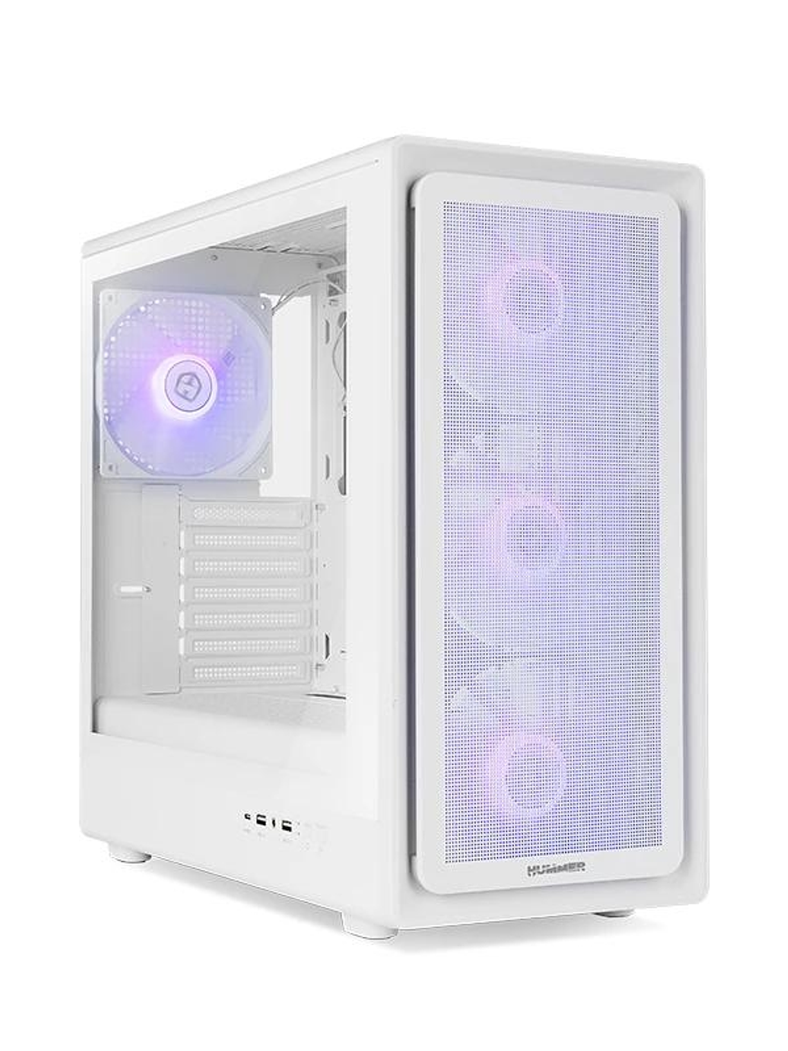 NOX Semitorre Hummer AERO Hyperflow ARGB Blanco 1