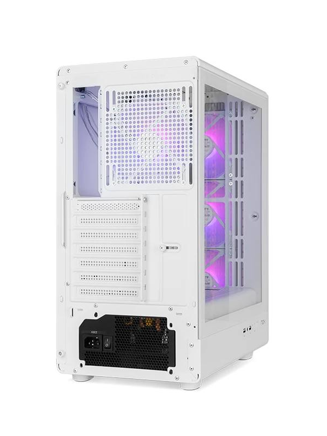 NOX Semitorre INFINITY IOTA ARGB Blanco USB 3.0 4