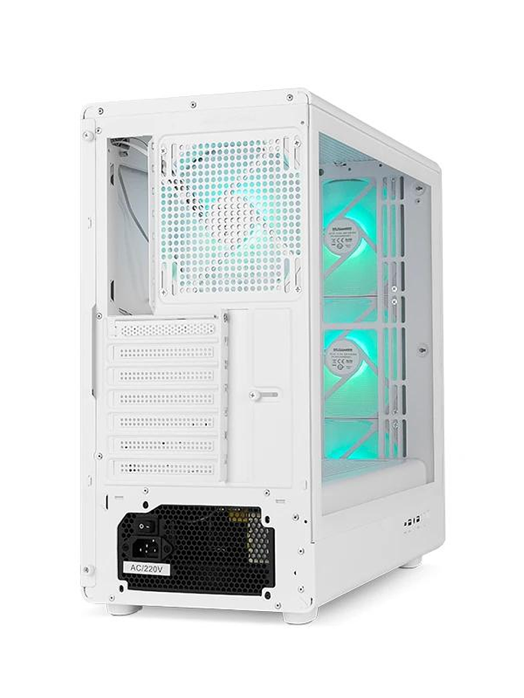 NOX Semitorre Hummer AERO Hyperflow ARGB Blanco 4