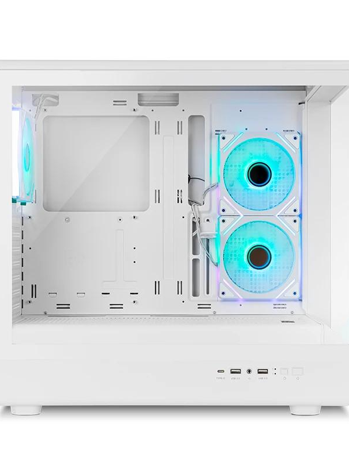 NOX Semitorre HUMMER SIGNAL Frameless ARGB Blanco 2