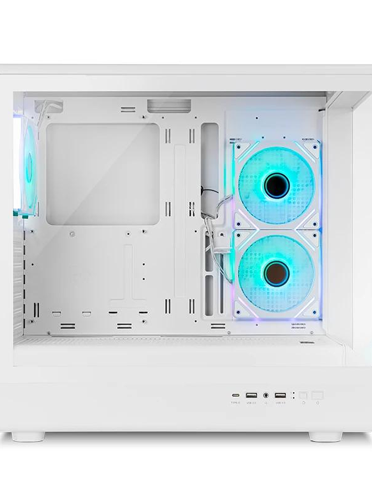 NOX Semitorre HUMMER SIGNAL Frameless ARGB Blanco 2