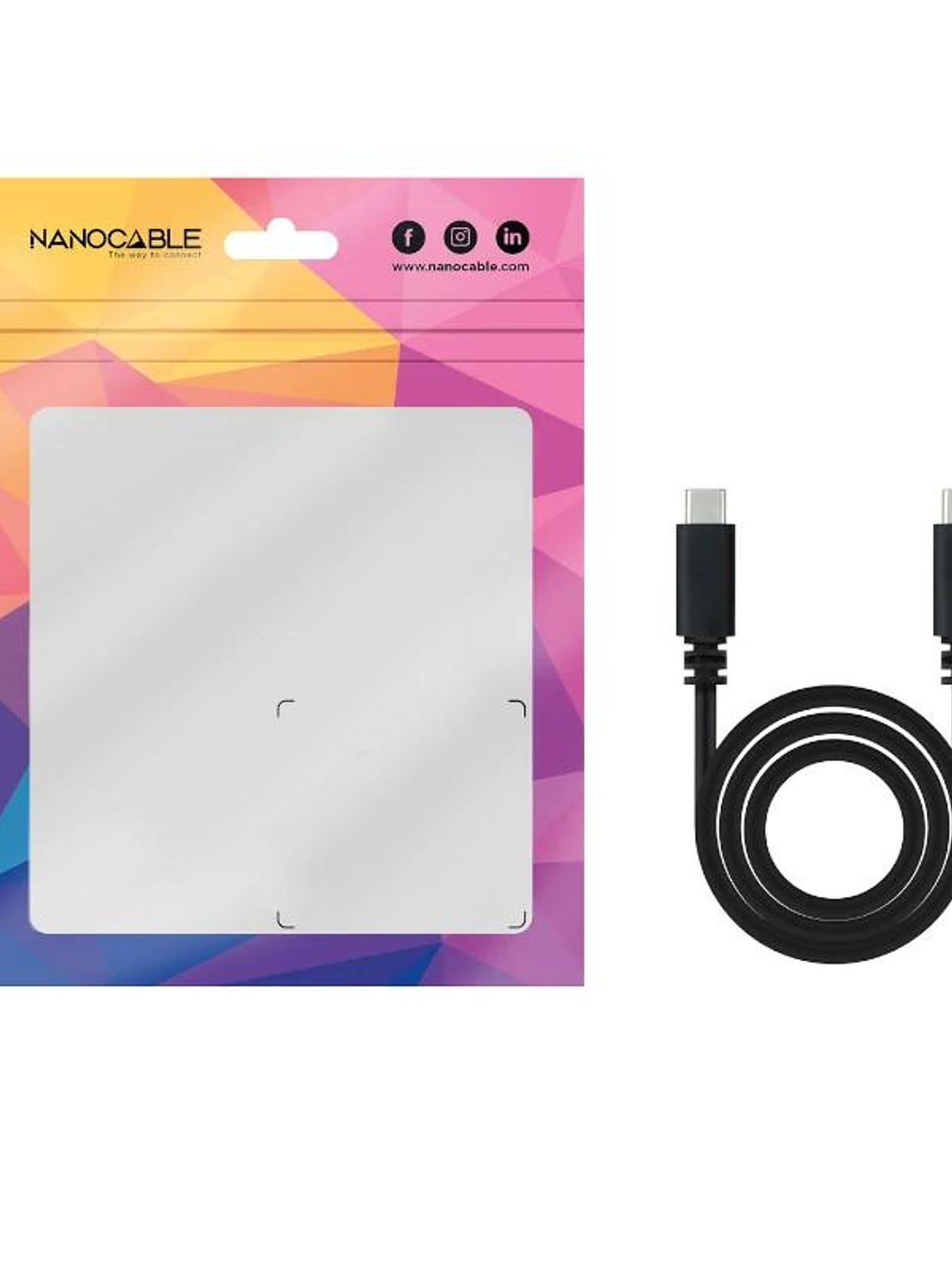 Nanocable Cable USB2.0 3A USB-C/M-USB-C/M 1.5 M 2