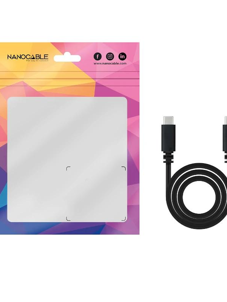 Nanocable Cable USB2.0 3A USB-C/M-USB-C/M 1.5 M 2