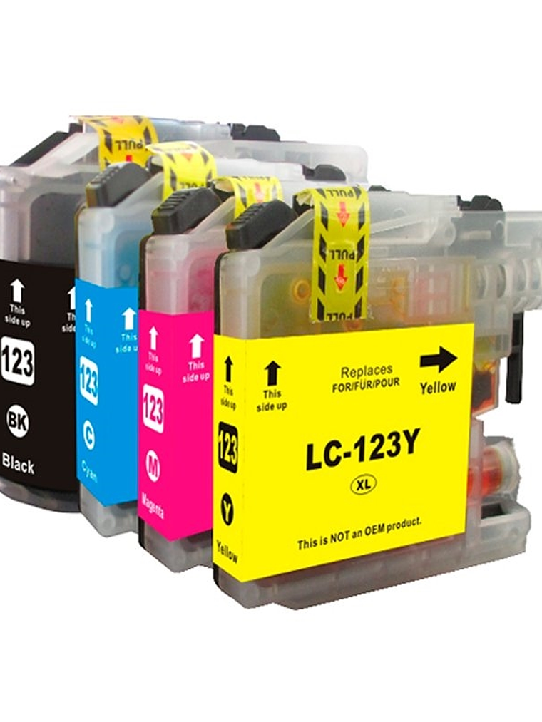 INKOEM Cartucho Compatible Brother LC123XL Amarill 1