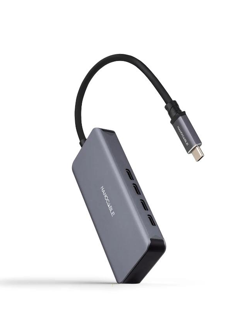 Nanocable HUB USB-C/M a 3xUSB-C/H ALUMINIO 10 cm 2