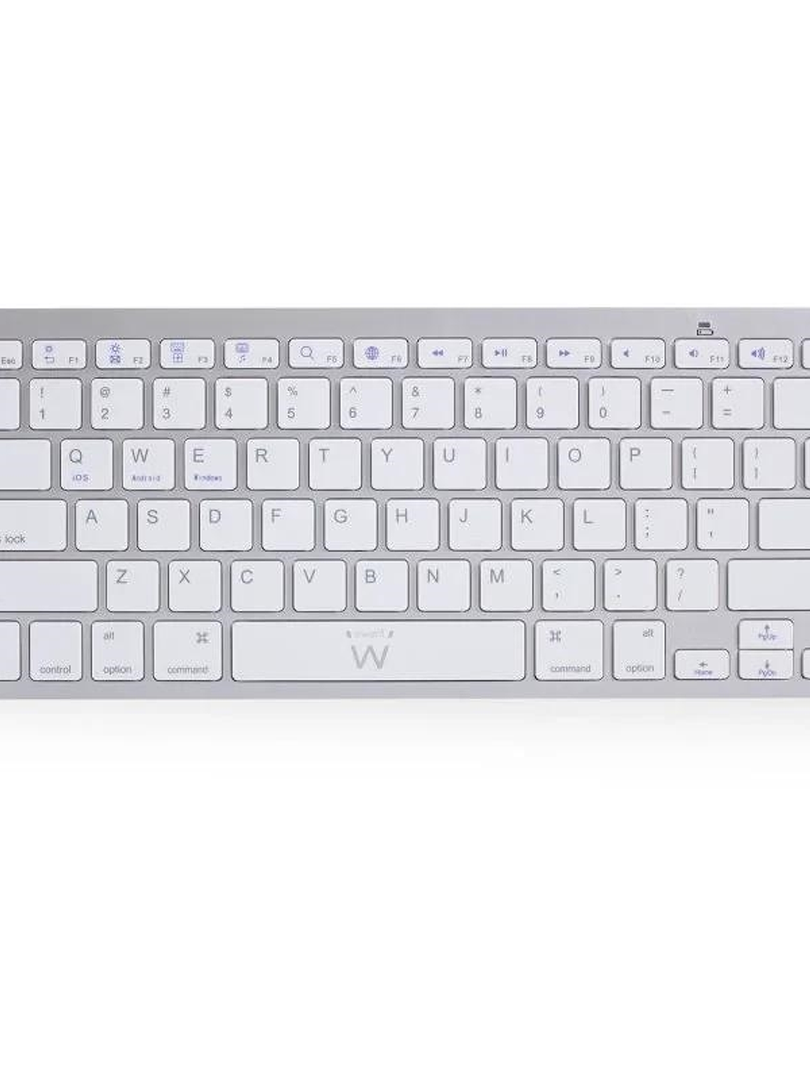 Ewent Teclado Bluetooth iOS/Android/Win Slim Plata 1