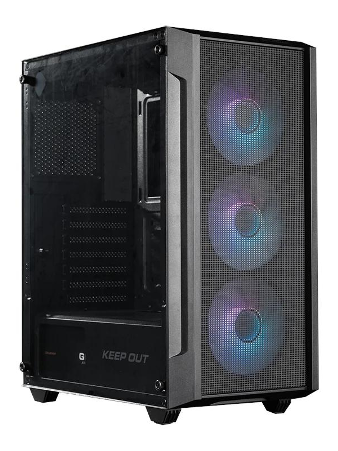 Keep Out Caja M-Atx KO XC-200 RGB USB3 Black Glass 1