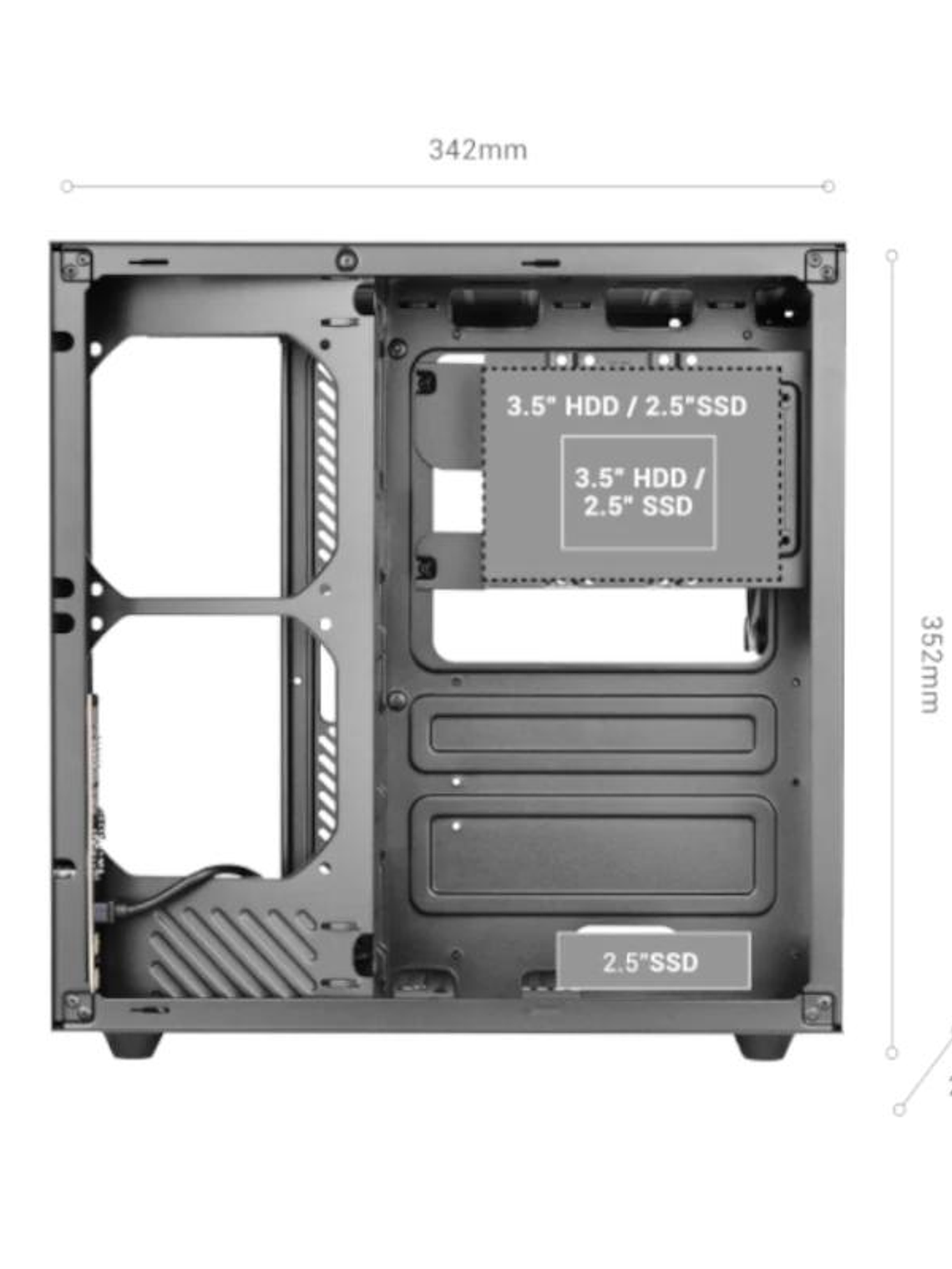 MARS GAMING MCV-ONE Atx Doble Cámara Negro 4