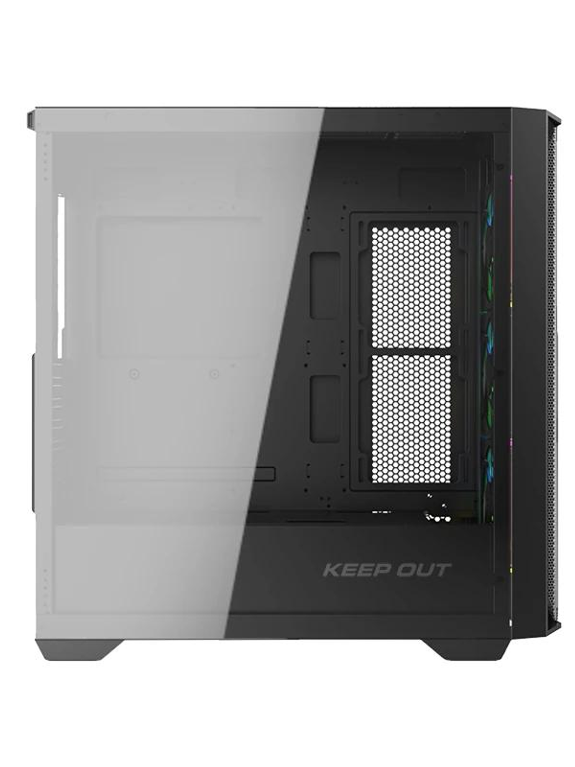 Keep Out Caja M-Atx KO XC-500 ARGB USB3 BlackGlass 3
