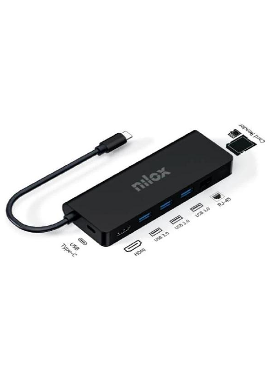 Nilox Docking Station UsbC 8 EN 1 Dual 4K 1000Mbps 2
