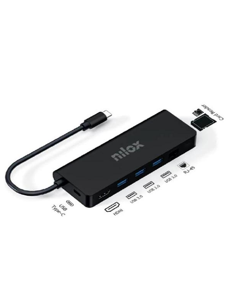 Nilox Docking Station UsbC 8 EN 1 Dual 4K 1000Mbps 2