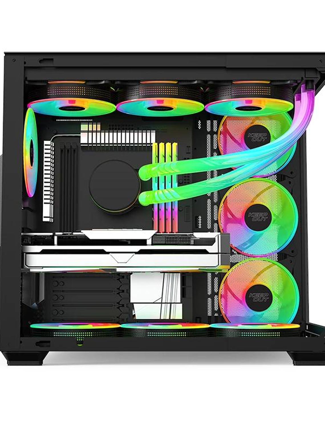 Keep Out Caja M-Atx XC-800 PRO ARGB USB3 Black 3