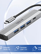 iggual Hub tipo C 5 puertos 3xUSB + RJ45 + tipo C - Miniatura 2