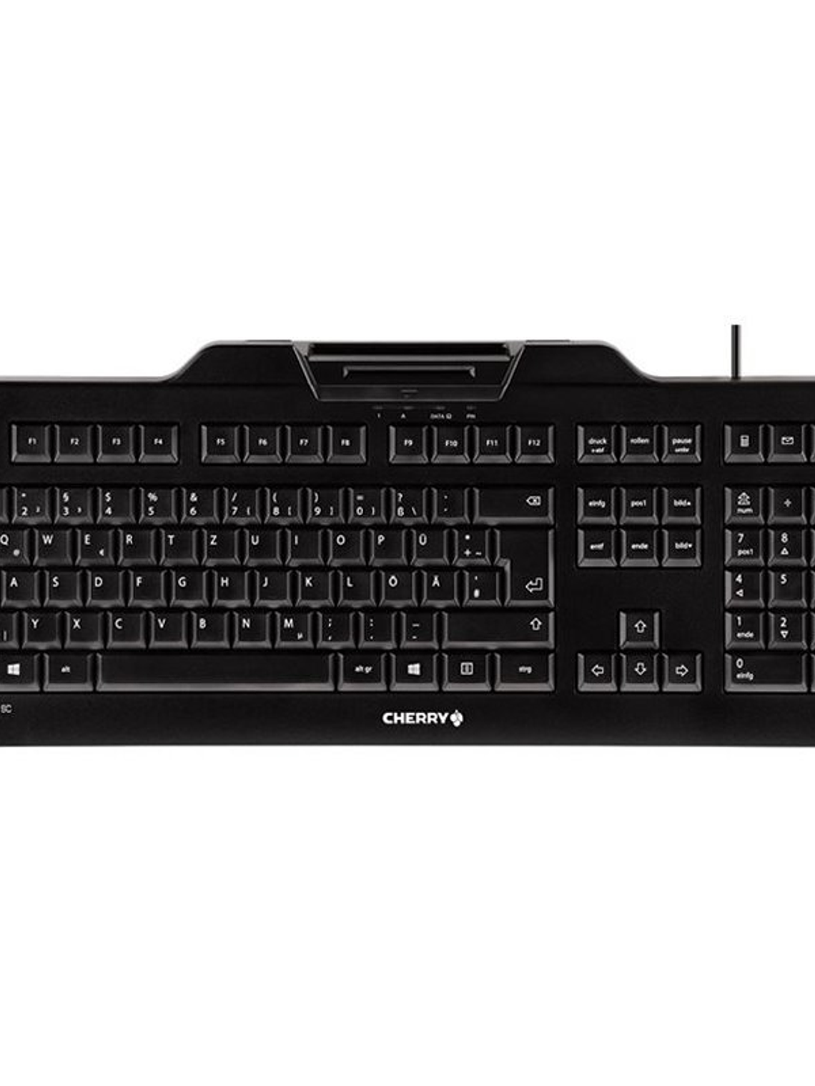 Cherry Teclado+lector chip integrado (DNIe) Negro 1