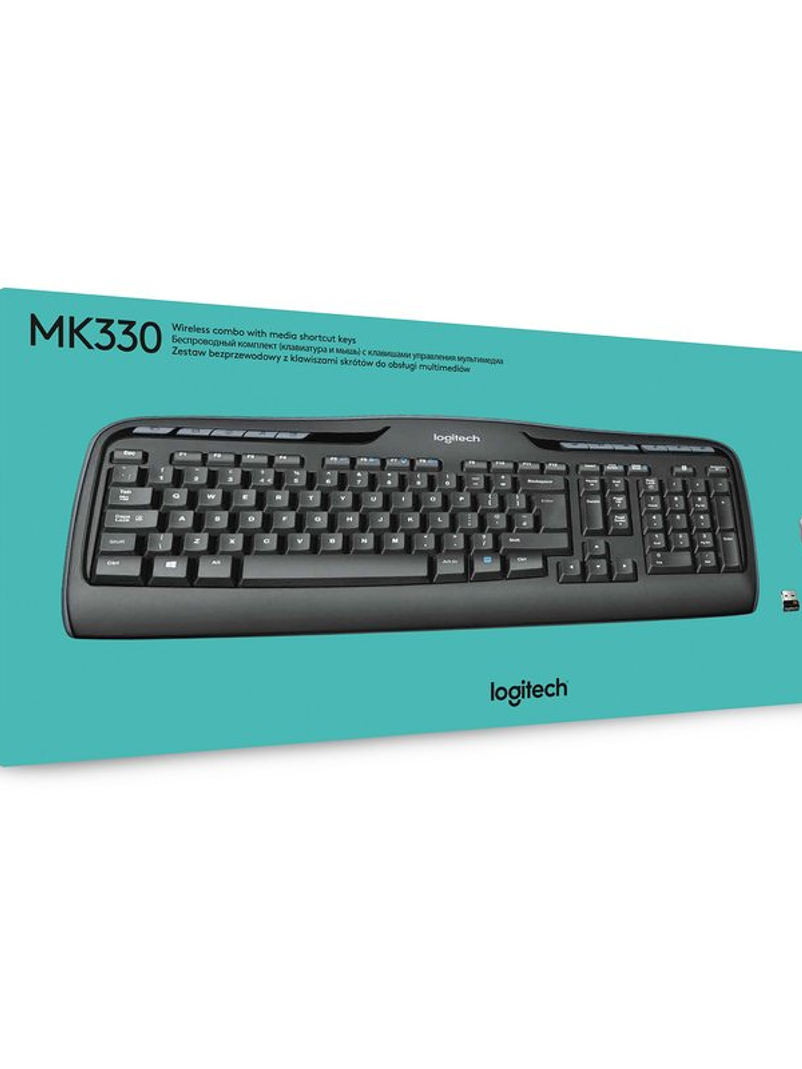 Logitech Teclado+ Ratón MK330 USB Negro 4