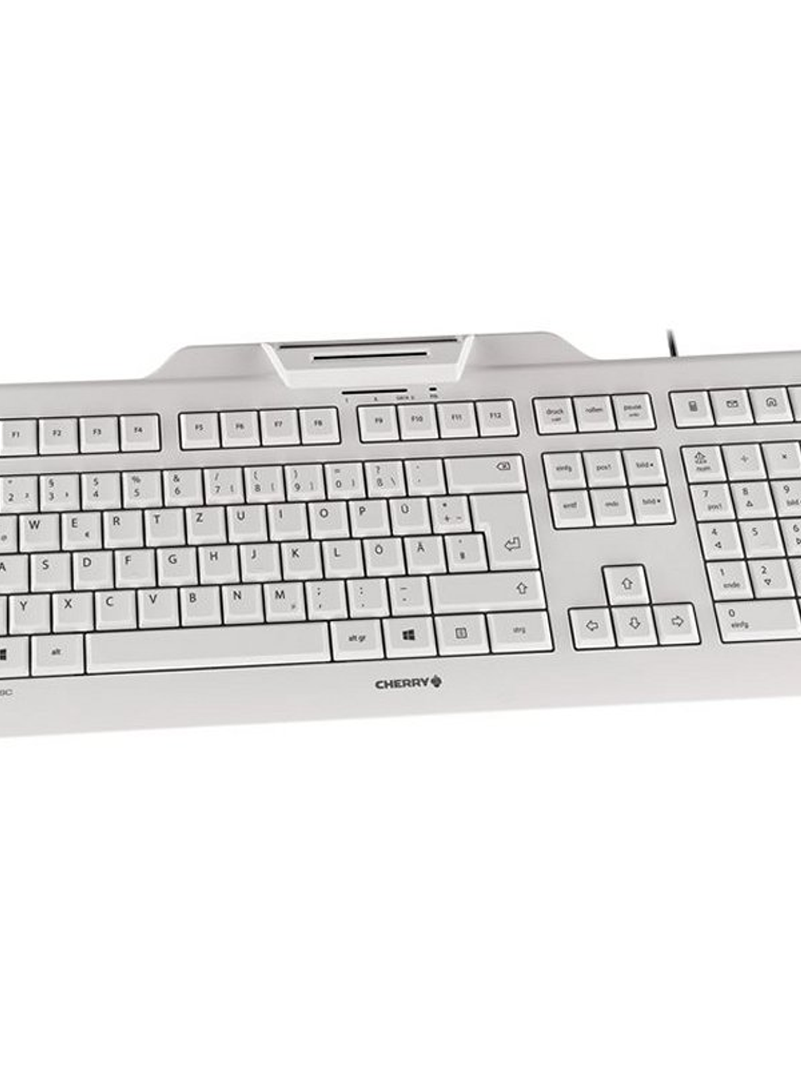 Cherry Teclado+Lector Chip Integrado (DNIe) Blanco 3