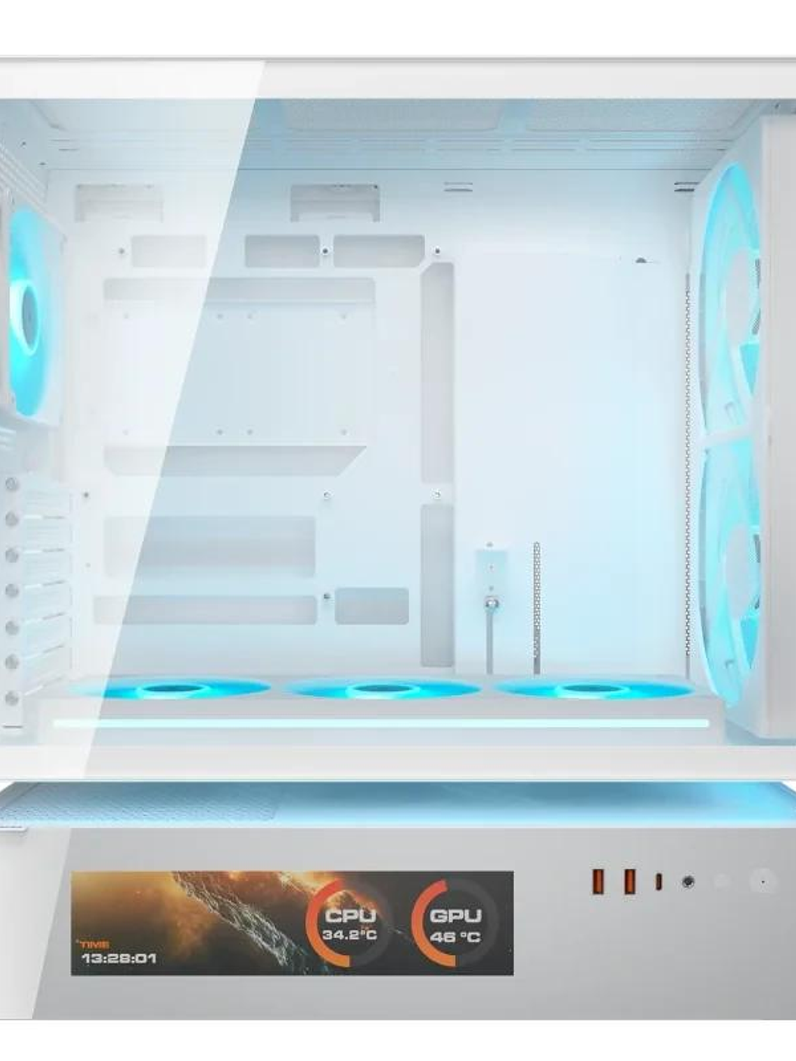 Cougar Caja Semitorre CFV235 Mesh Vision White 2