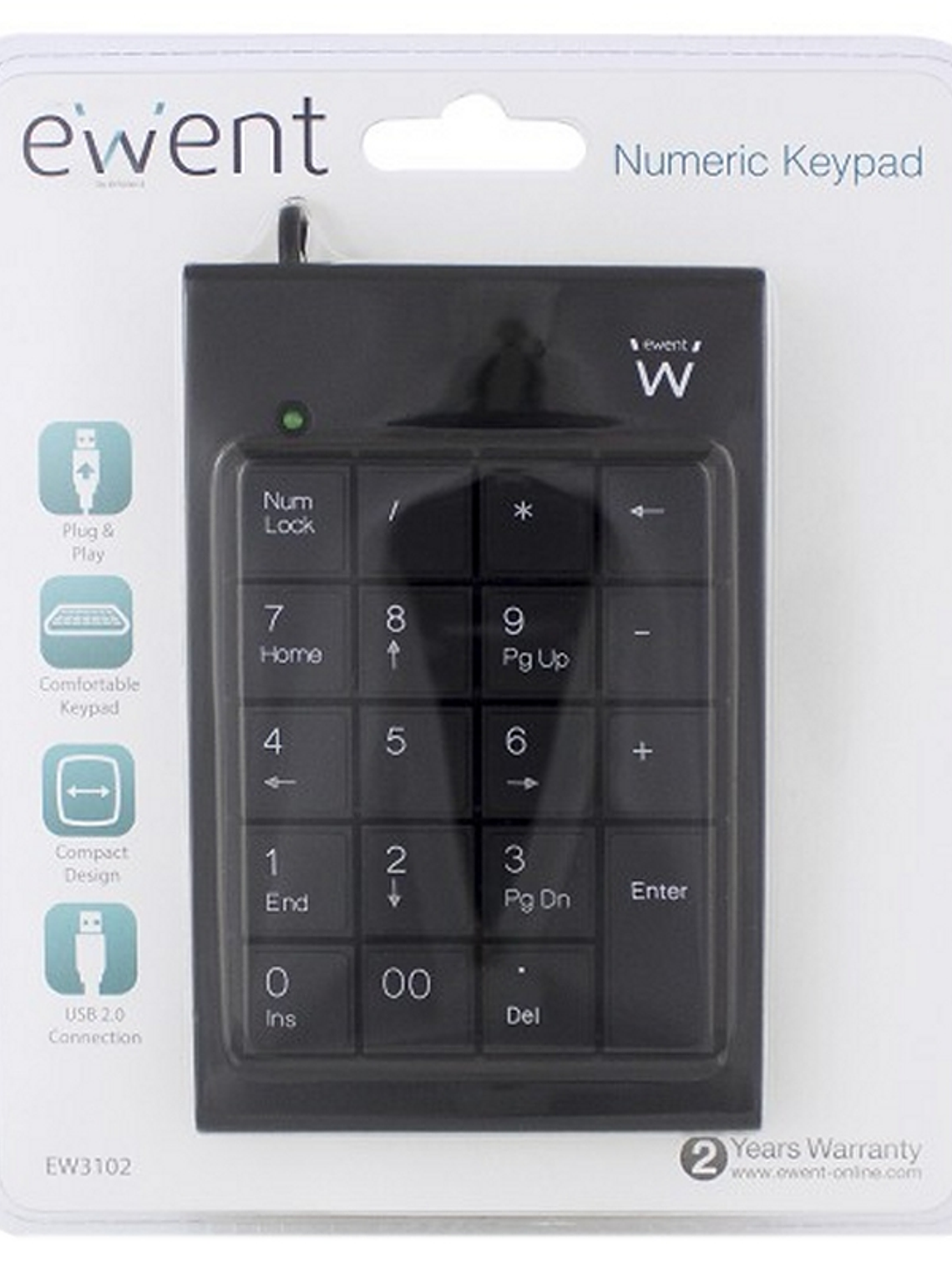 EWENT EW3102 Teclado Númerico Usb 2