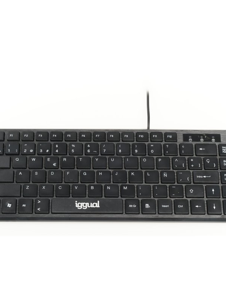 iggual Teclado USB compacto TKL Slim TKL-USB negro 1