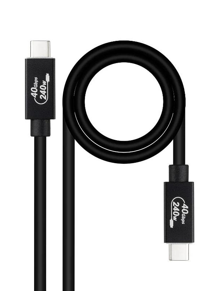 Nanocable Cable USB4 Gen3x2 40Gbps 240W USB-C 1M 1