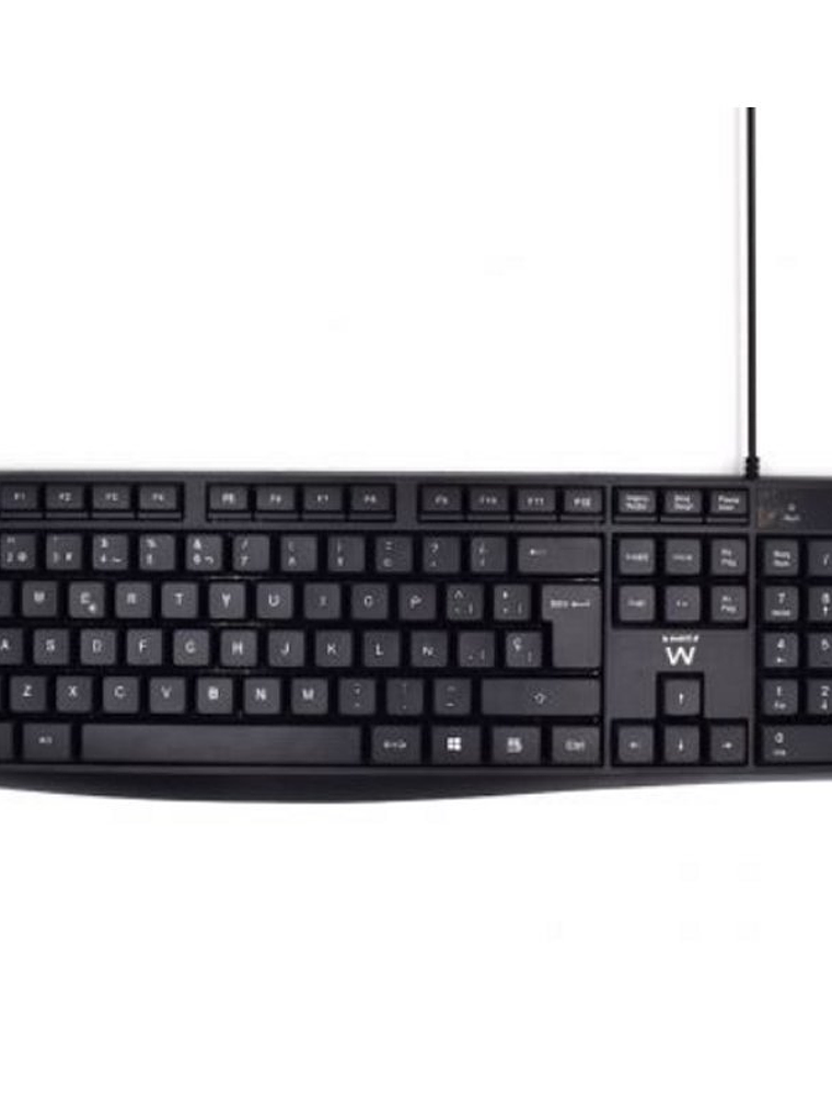 Ewent EW3001 teclado escritura silenciosa USB 1