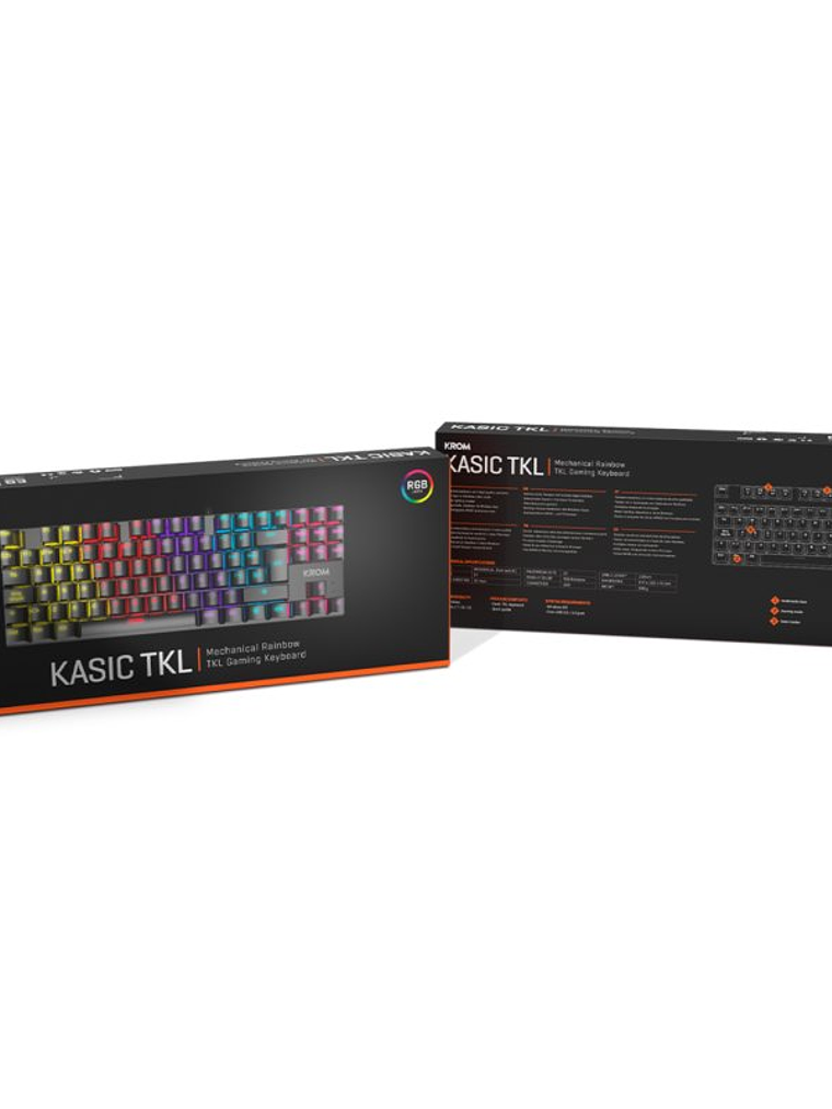 KROM Teclado Gaming NXKROMKASICTKL  TKL RAINBOW 2