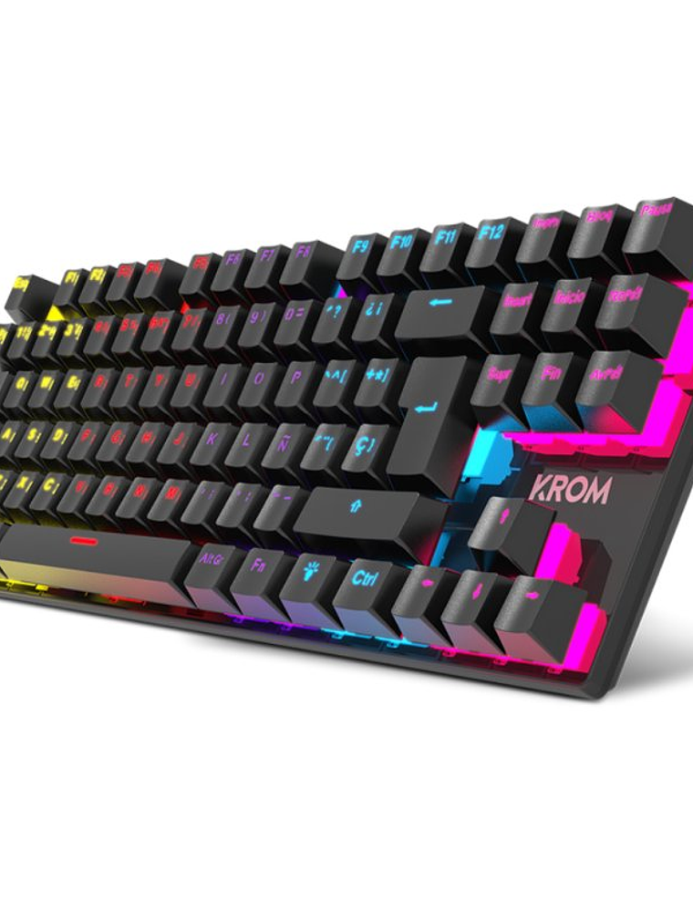 KROM Teclado Gaming NXKROMKASICTKL  TKL RAINBOW 3