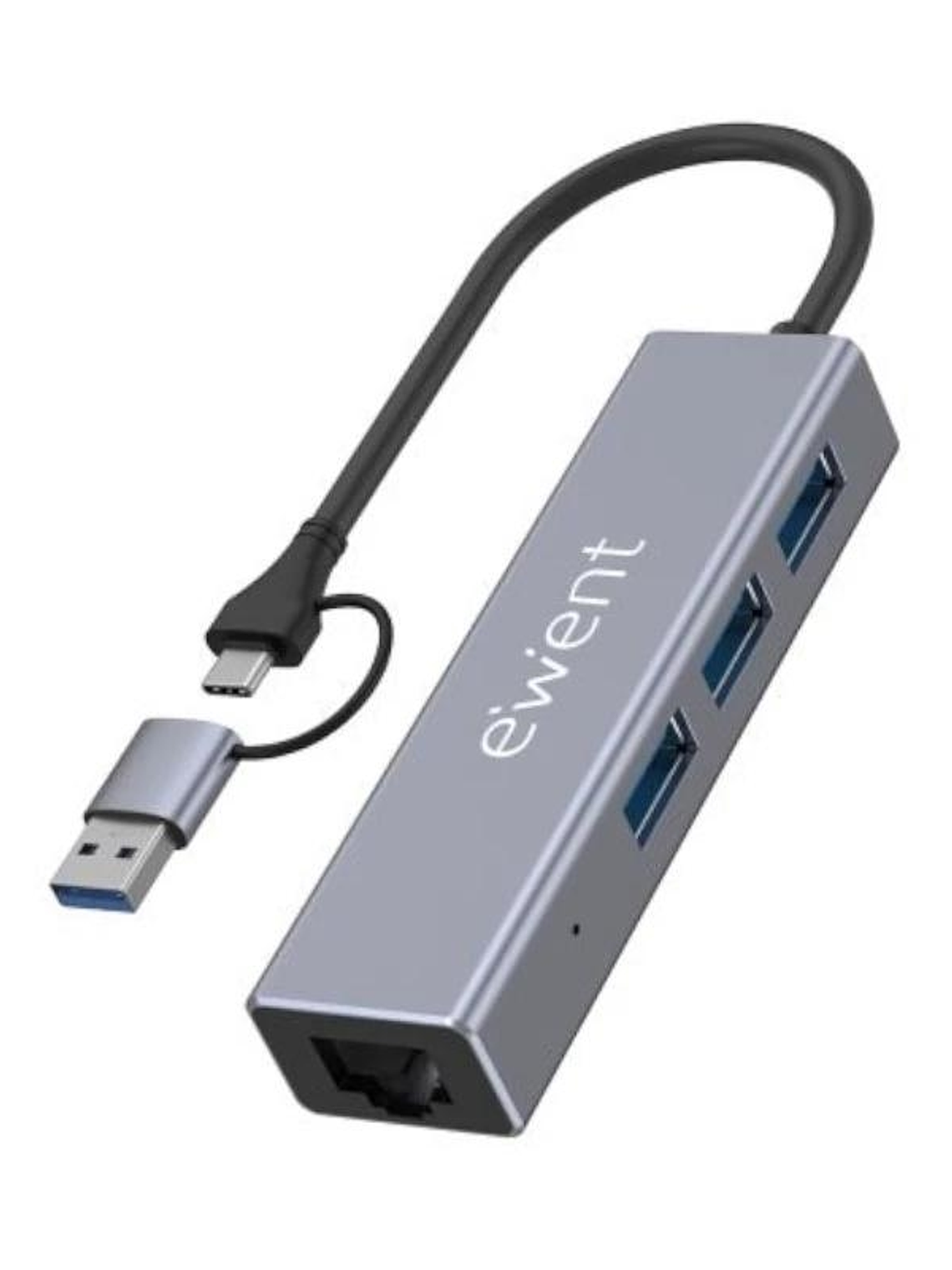 EWENT EW1159 Hub USB 3 PUERTOS 3.1+1 P.GIG USB-C-A 1