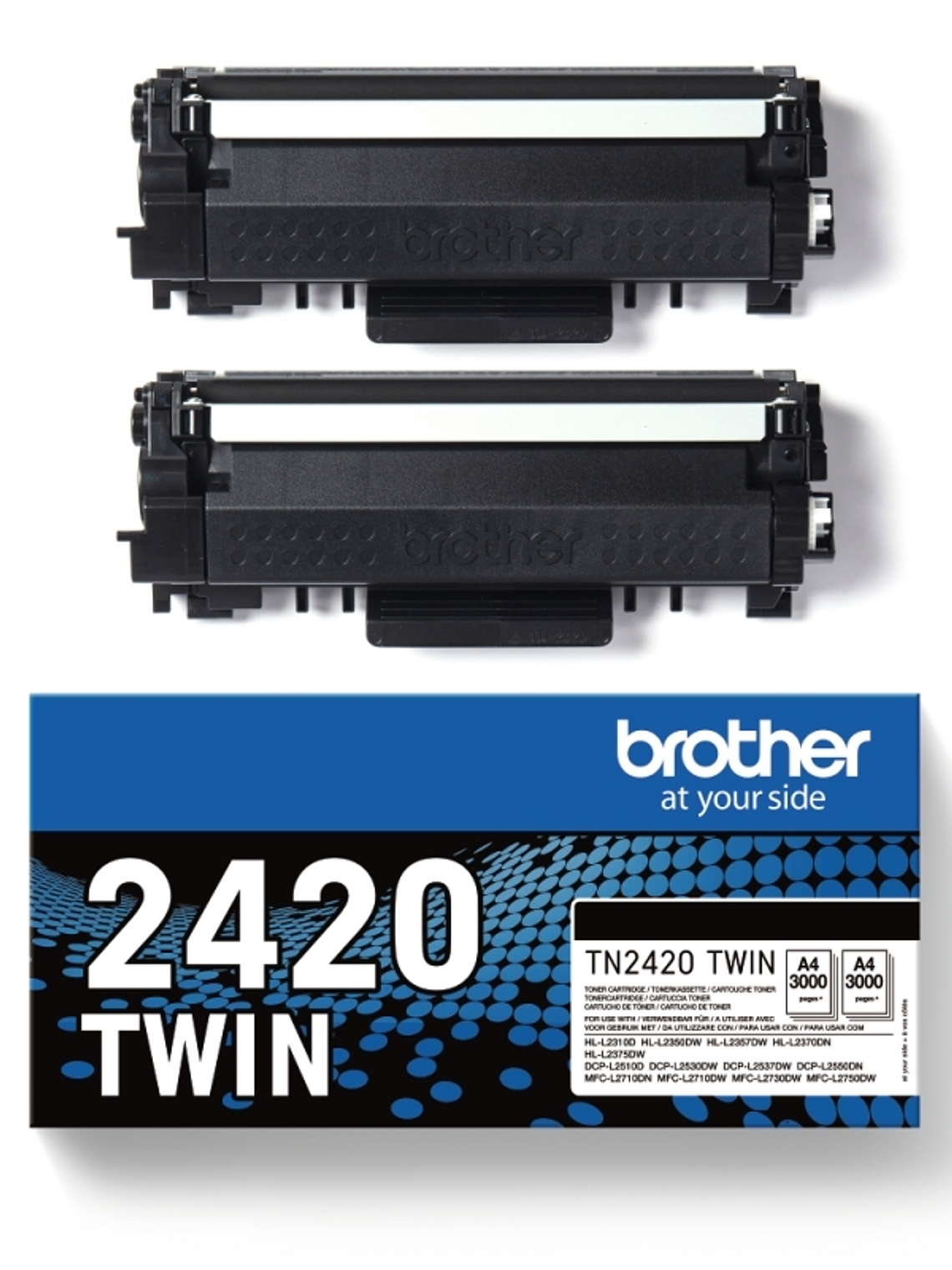 Brother Tóner TN2420TWIN Negro Pack 2 uds 1