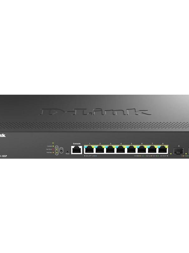D-Link DMS-1250-10SP/E Switch 8xMG 2xSFP+ L2 PoE 1