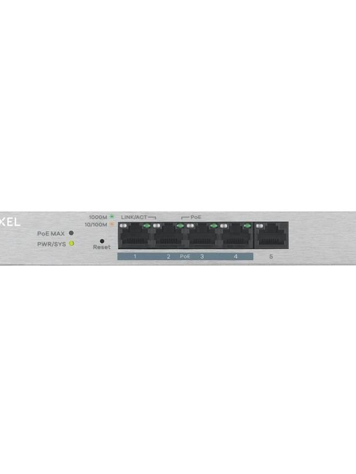 ZyXEL GS1200-5HPV2 Managed Switch 5xGb (4xPoE+) 2