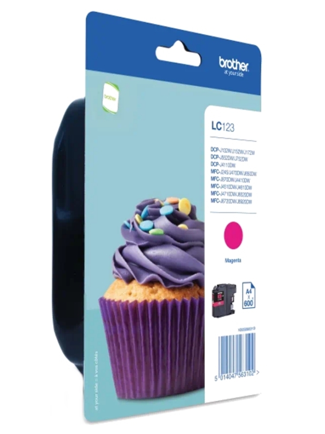 Brother Cartucho LC123MBP Magenta Blister 1