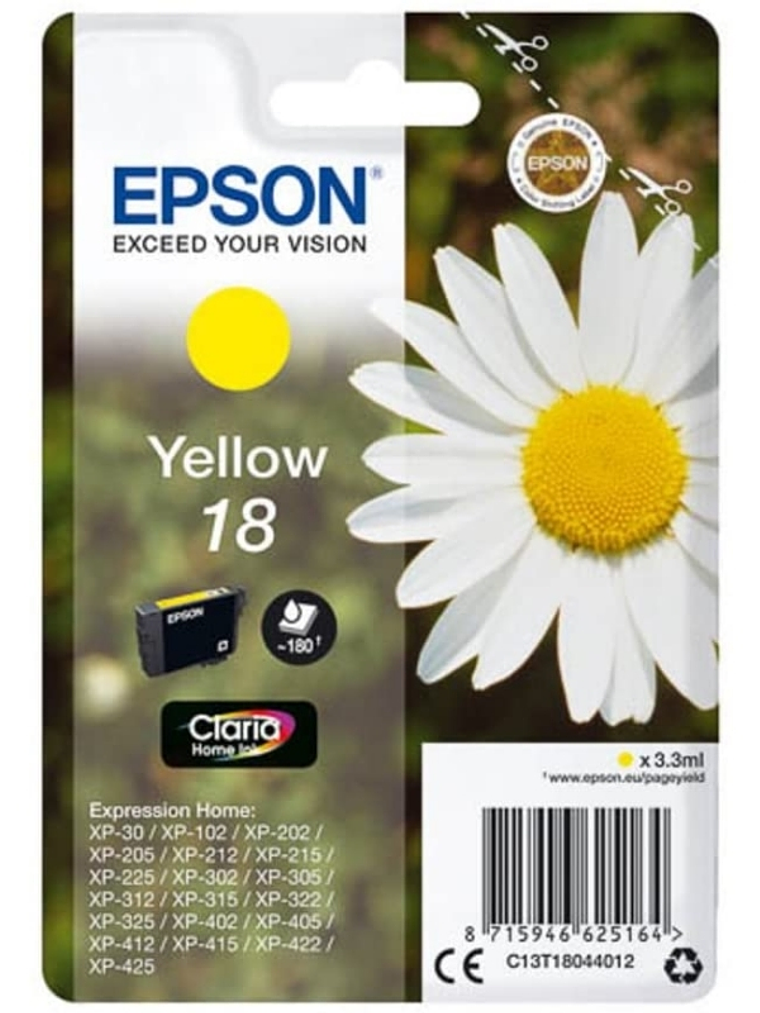 Epson Cartucho T1804 Amarillo 1