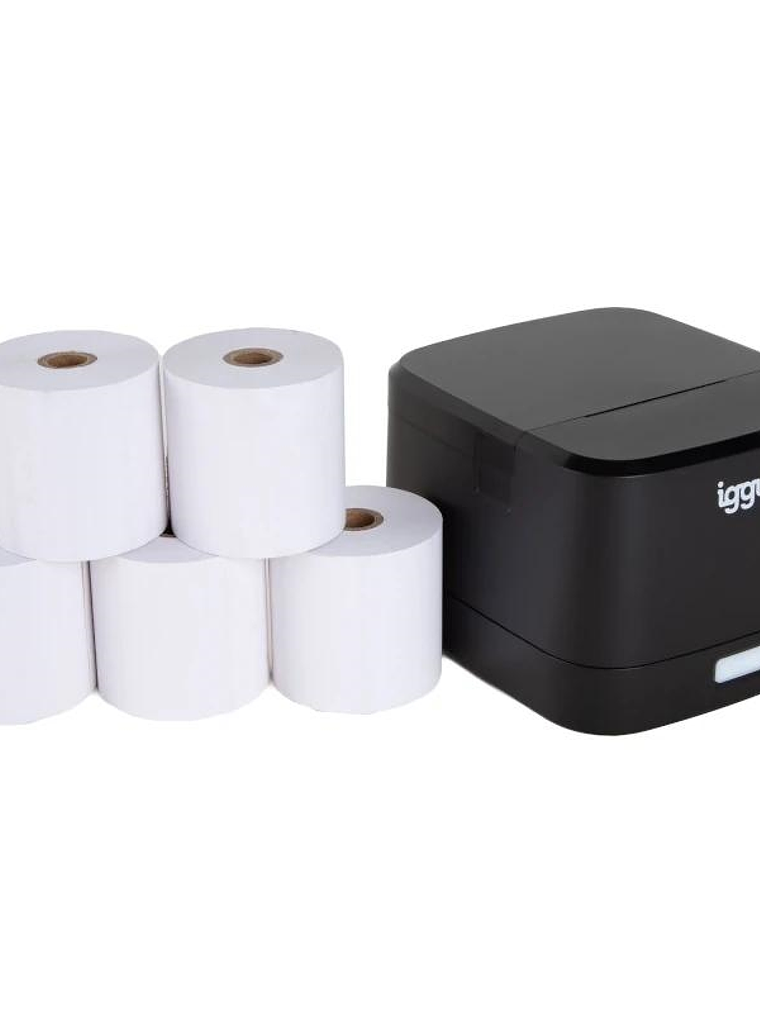 iggual Kit impresora térmica TP EASY 58 + 5 rollos 1