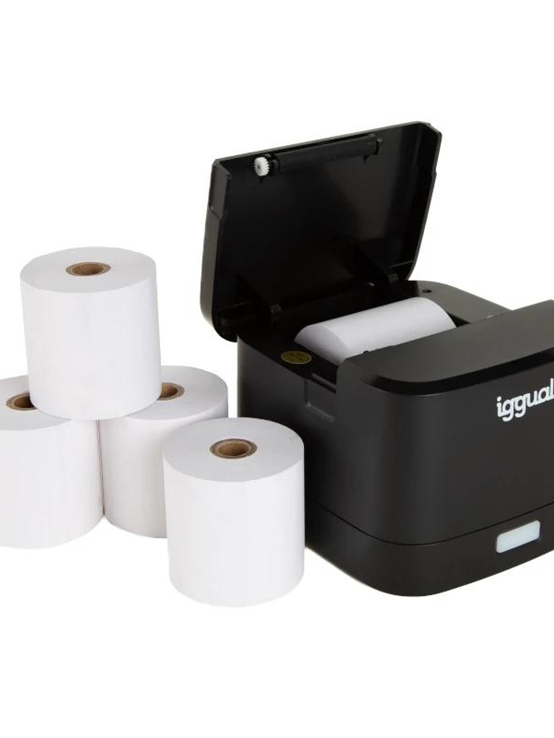 iggual Kit impresora térmica TP EASY 58 + 5 rollos 3