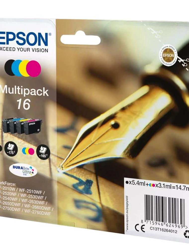 Epson Cartucho Multipack T16 2