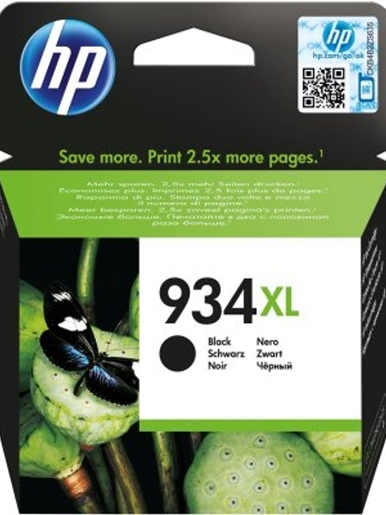 HP Cartucho 934XL Negro 1