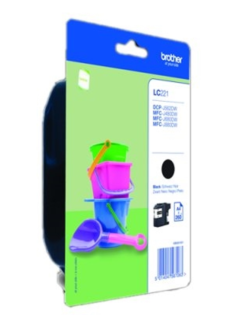 Brother Cartucho LC221BKB Negro 1