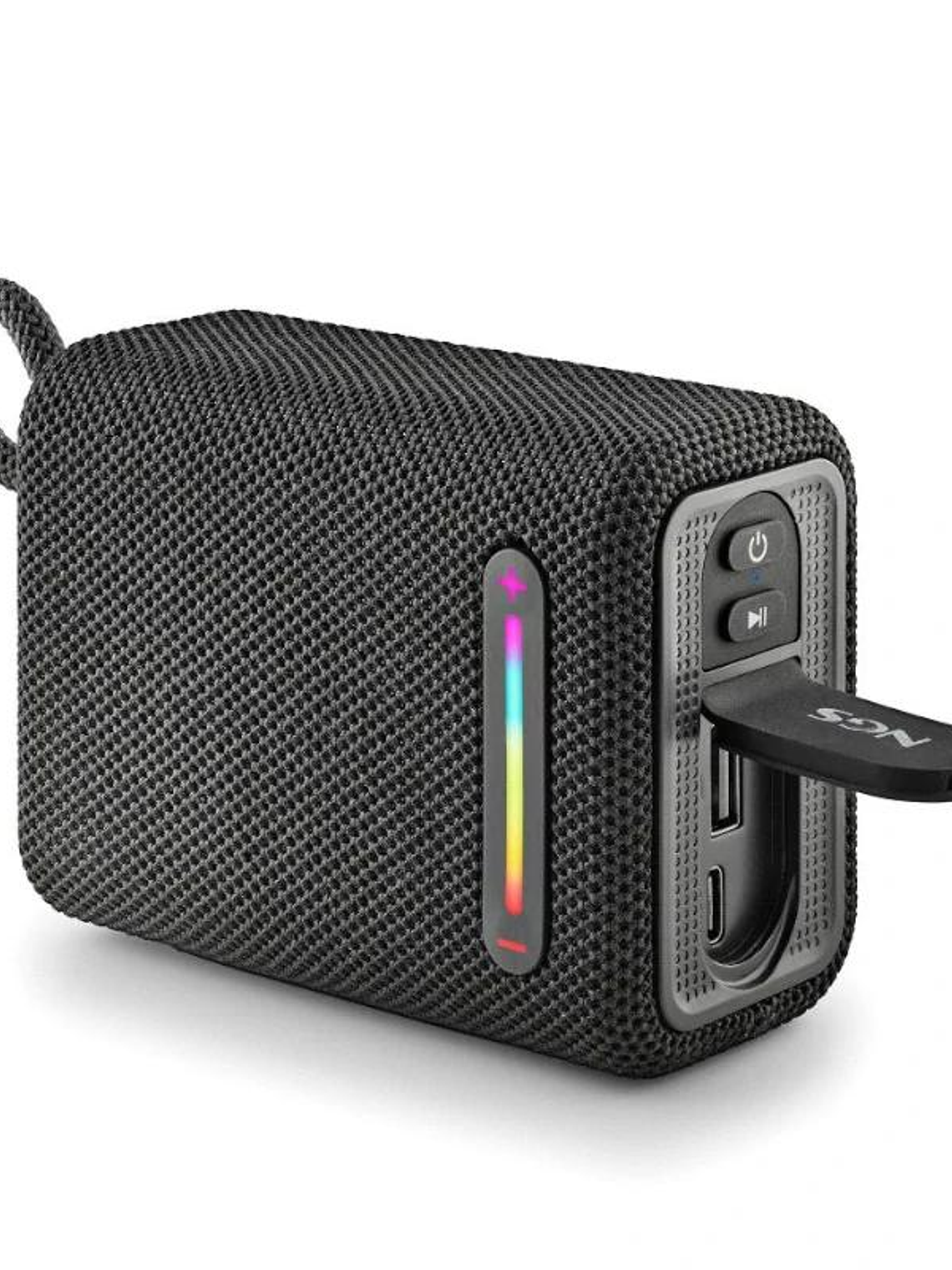 NGS Altavoz Rollerfuria1 BT RGB IPX6 Negro 15W 2