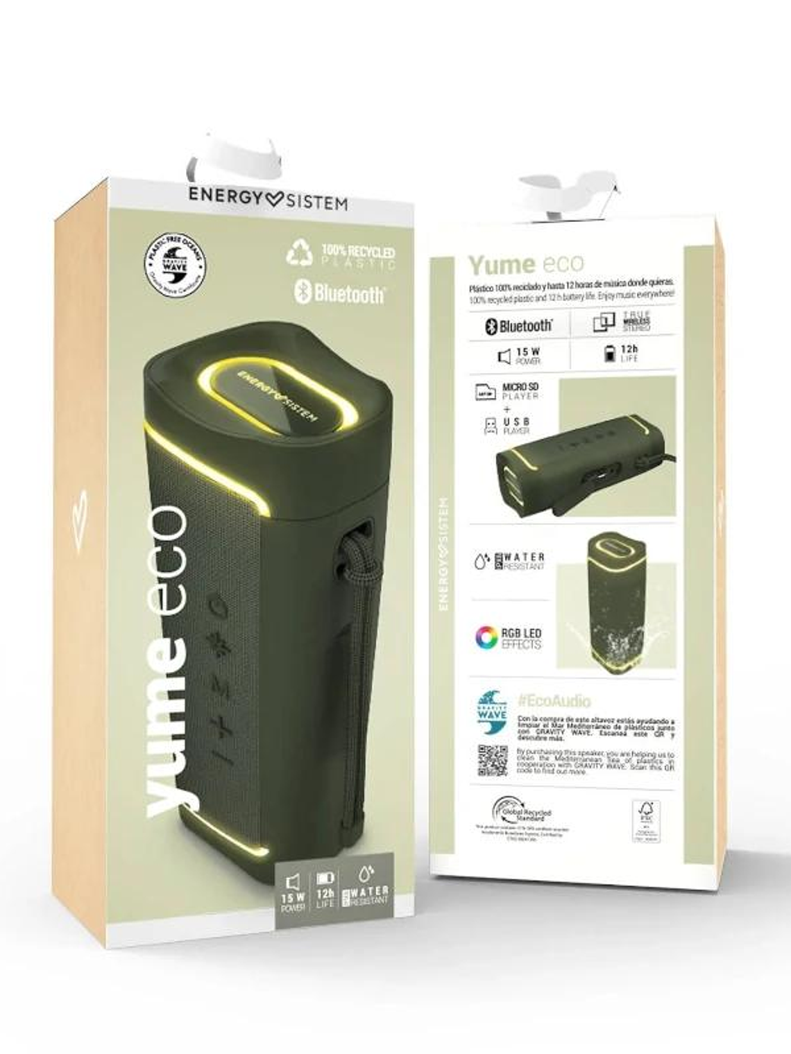 Energy Sistem Yume ECO - Altavoz BT LED RGB 4