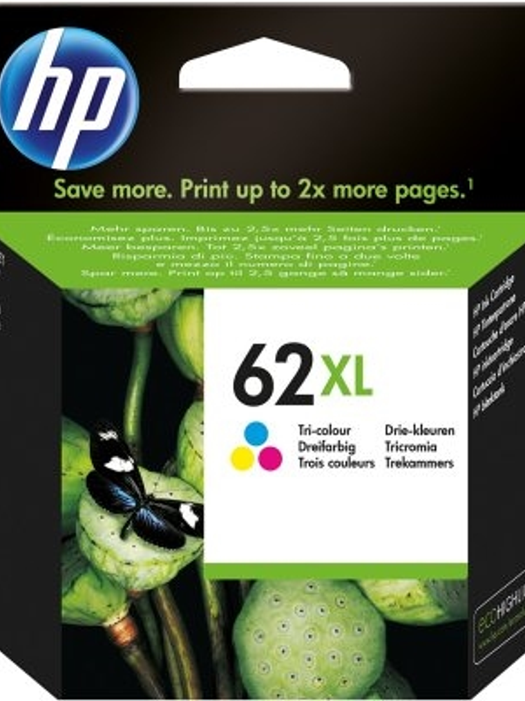 HP Cartucho 62XL Tricolor 1
