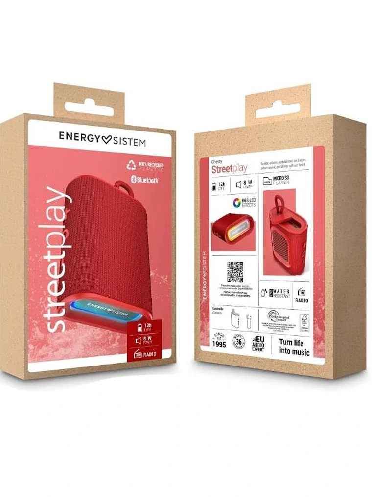 Energy Sistem Altavoz StreetPlay Cherry BT 4