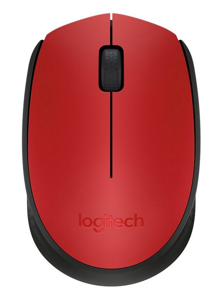 Logitech M171 Ratón Inalámbrico 1000 dpi Neg/Rojo 1